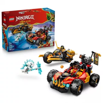 LEGO NINJAGO 71864 Kai's en Cole's combivoertuigen (394 onderdelen)