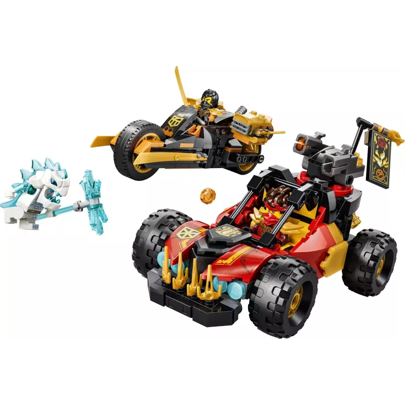 LEGO NINJAGO 71864 Kai's en Cole's combivoertuigen (394 onderdelen)