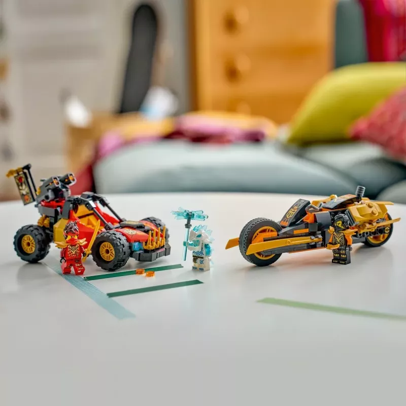 LEGO NINJAGO 71864 Kai's en Cole's combivoertuigen (394 onderdelen)
