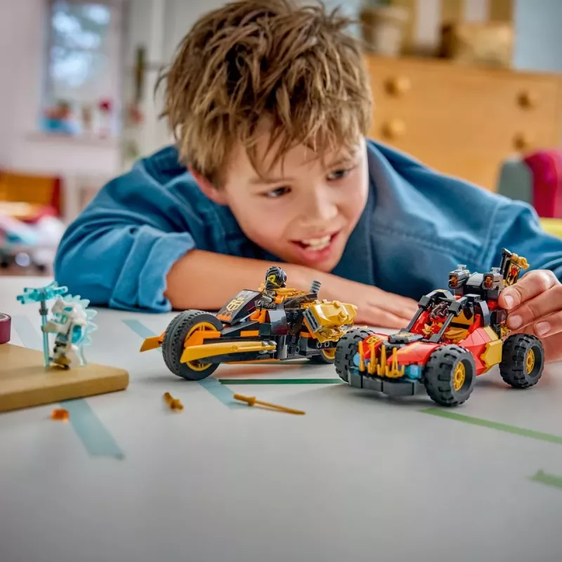 LEGO NINJAGO 71864 Kai's en Cole's combivoertuigen (394 onderdelen)