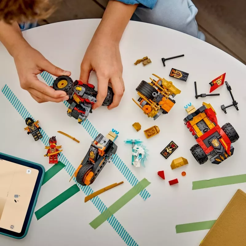 LEGO NINJAGO 71864 Kai's en Cole's combivoertuigen (394 onderdelen)