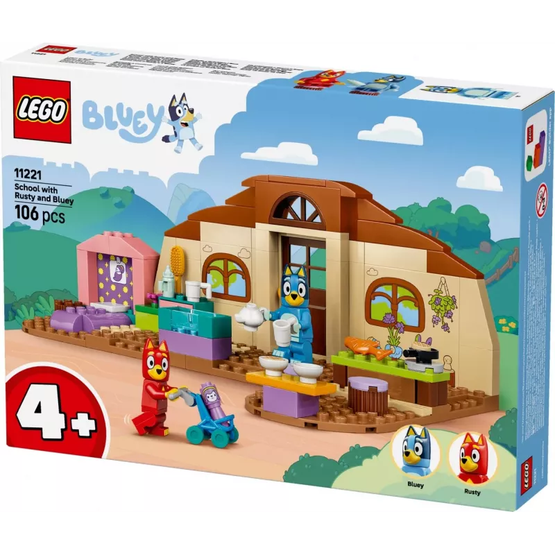 LEGO Bluey 11221 School met Rusty en Bluey (106 onderdelen)