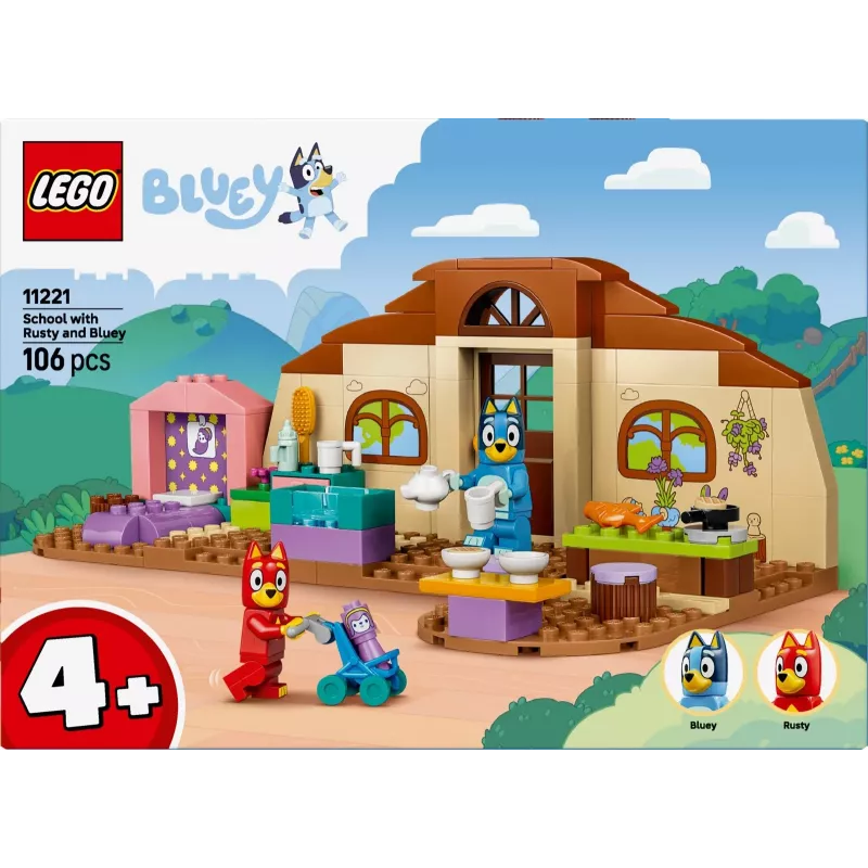 LEGO Bluey 11221 School met Rusty en Bluey (106 onderdelen)