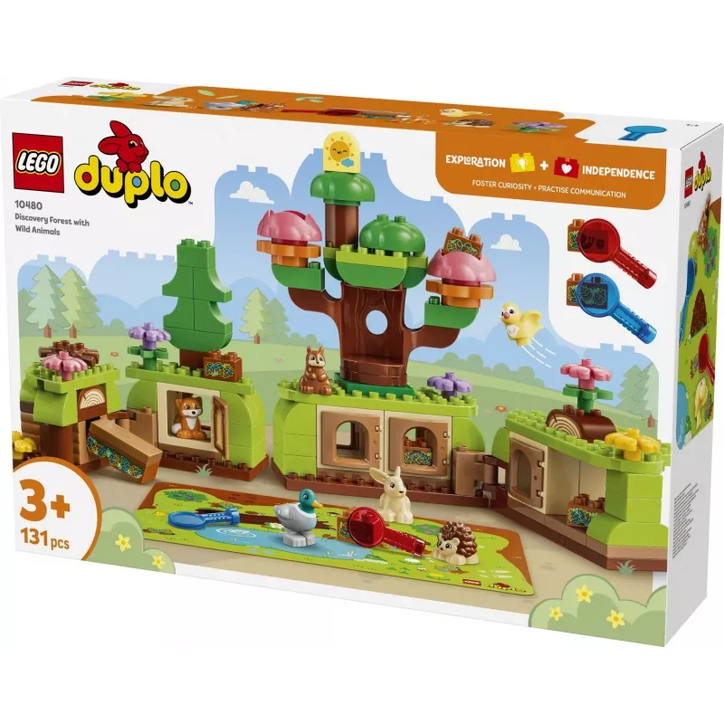LEGO DUPLO 10480 Ontdekkingsbos met wilde dieren (131 onderdelen)