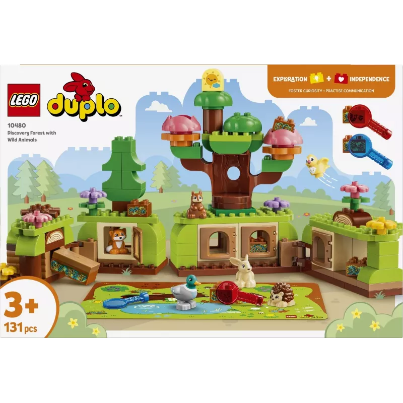 LEGO DUPLO 10480 Ontdekkingsbos met wilde dieren (131 onderdelen)