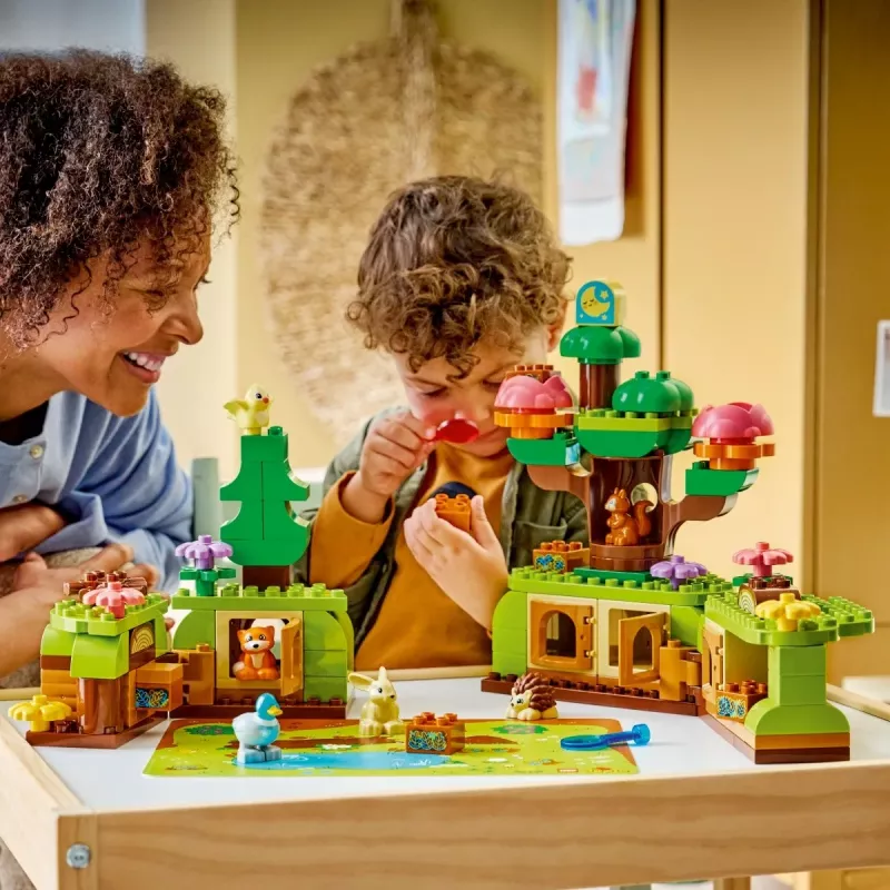 LEGO DUPLO 10480 Ontdekkingsbos met wilde dieren (131 onderdelen)