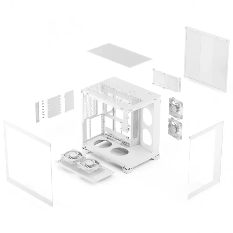 Fractal Design Pop 2 Vision White RGB ATX mid-tower behuizing (Tempered Glass)