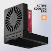 AXAGON ADSA-M2C44 USB4 40Gbps 4-bay M.2 NVMe SSD-dockingstation met offline kloonfunctie, aluminium, actieve koeling
