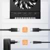 AXAGON ADSA-M2C44 USB4 40Gbps 4-bay M.2 NVMe SSD-dockingstation met offline kloonfunctie, aluminium, actieve koeling