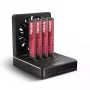 AXAGON ADSA-M2C44 USB4 40Gbps 4-bay M.2 NVMe SSD-dockingstation met offline kloonfunctie, aluminium, actieve koeling