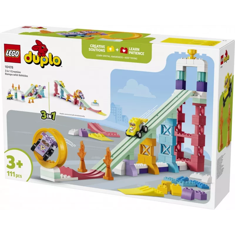 LEGO DUPLO 10478 3 in 1 creatieve ramps met voertuigen