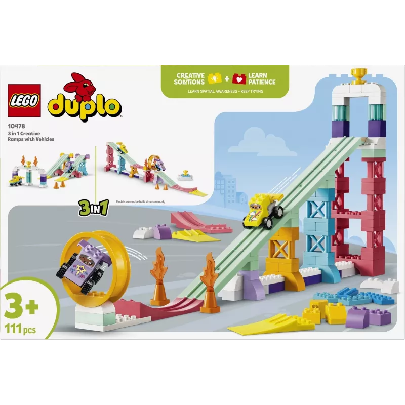 LEGO DUPLO 10478 3 in 1 creatieve ramps met voertuigen