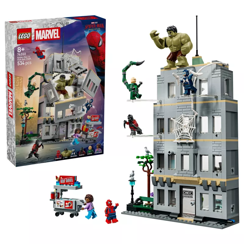 LEGO Marvel 76350 Spider-Man vs. Hulk Epic Clash (534 onderdelen)
