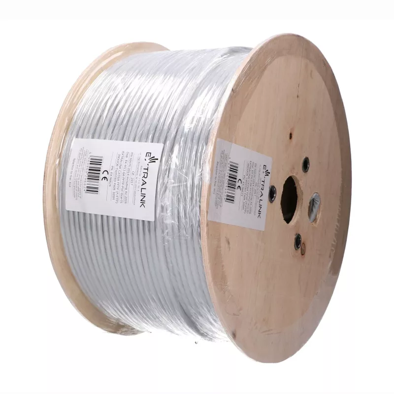 Extralink CAT6A F/FTP indoor twisted pair installatiekabel 305 m EX.96624