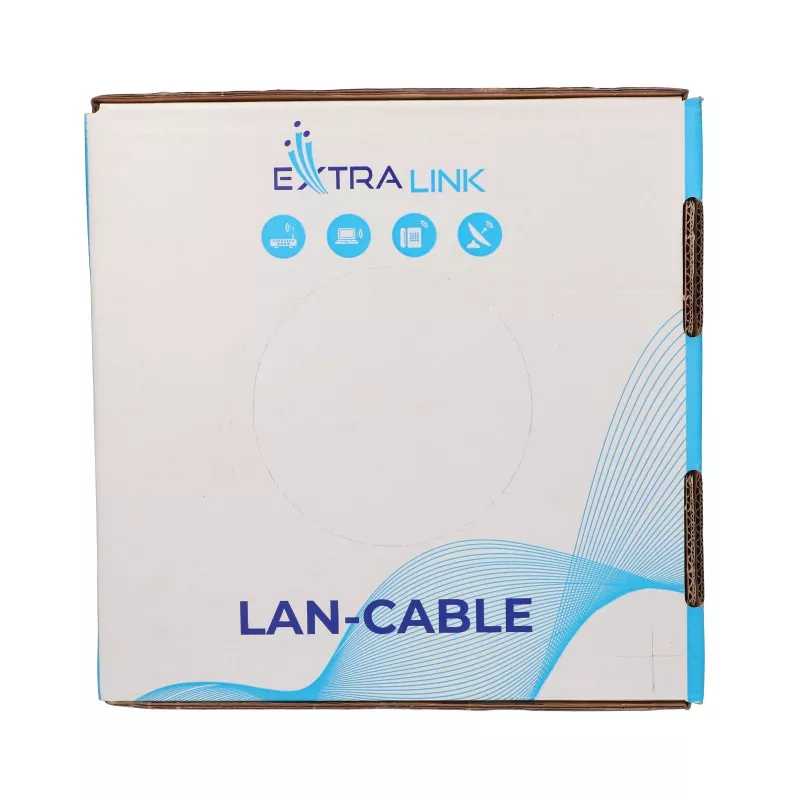 Extralink CAT6A U/UTP indoor twisted pair installatiekabel 100 m EX.96655