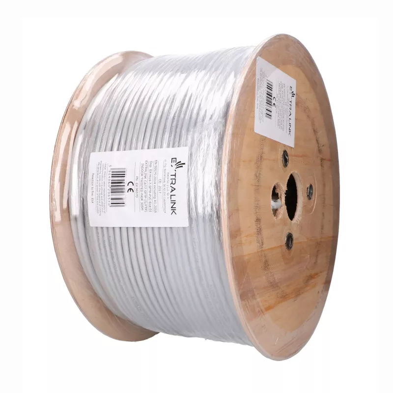 Extralink CAT7 S/FTP indoor twisted pair installatiekabel 305 m EX.96570