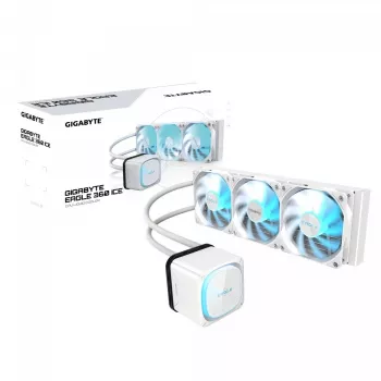GIGABYTE EAGLE 360 ICE 360 mm processor all-in-one vloeistofkoeler 12 cm wit 1 stuk