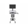 Ergotron WorkFit C-Mod Single LD zit-sta workstation cart 24-198-055 tot 27 inch