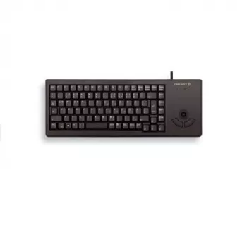 Cherry G84-5400 XS trackball compact toetsenbord Spaanse layout USB zwart