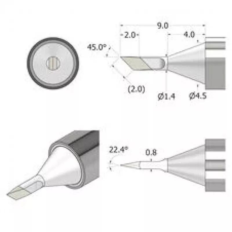 iFixit FixHub soldeerpunt mes 1,4mm IF145-842-1 zilver