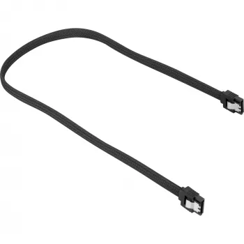 Sharkoon SATA III kabel 60 cm zwart gesleeved