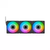 Thermaltake CT120 EX INFINITY ARGB Sync 3-pack ventilatoren 120mm zwart