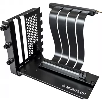 MONTECH verticale GPU-montageset PCIe 4.0 riser-kabel zwart 20cm