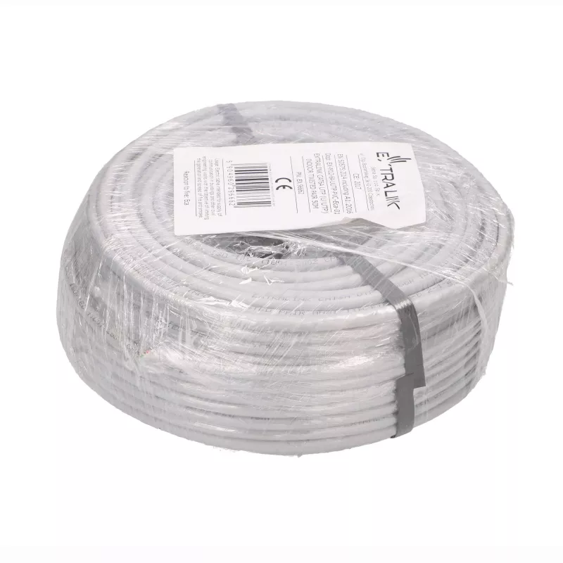 EXTRALINK CAT6A UTP (U/UTP) Indoor Twisted Pair-kabel 50m Grijs