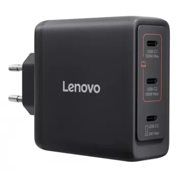Lenovo Multi-Port USB-C 100W GaN-oplader Zwart - EU