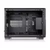 Thermaltake TR200 WS Super Mini Tower Behuizing, Zwart/Hout, gehard glas