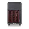 Thermaltake TR200 WS Super Mini Tower Behuizing, Zwart/Hout, gehard glas