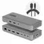 StarTech.com USB4 / Thunderbolt 4 / Thunderbolt 5 Docking Station - 2x DisplayPort - 1GbE, 2.5GbE - 100W Power Delivery - 3 schermen - 8K
