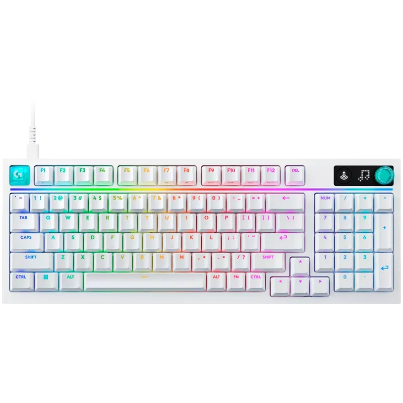 Logitech G316 X 98 Bedraad Gaming-toetsenbord - Wit - US International - Tactile