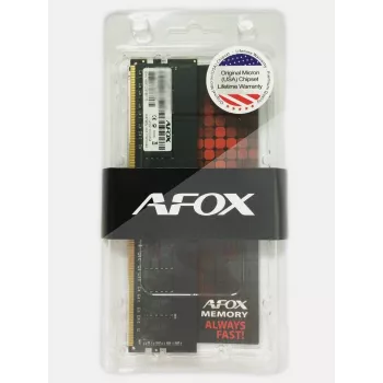 AFOX AFLD44EN1P 4GB DDR4 2400MHz PC4-19200 non-ECC unbuffered CL17 1,2V desktop RAM-module