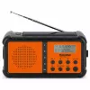 TechniSat TechniRadio Solar 2 DAB+/FM draagbare radio met zonnepaneel en slinger, zwart/oranje