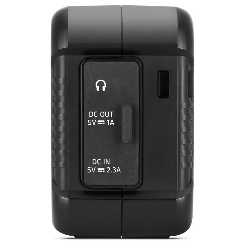 TechniSat TechniRadio Solar 2 DAB+/FM draagbare radio met zonnepaneel en slinger, zwart/oranje