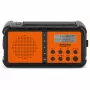 TechniSat TechniRadio Solar 2 DAB+/FM draagbare radio met zonnepaneel en slinger, zwart/oranje