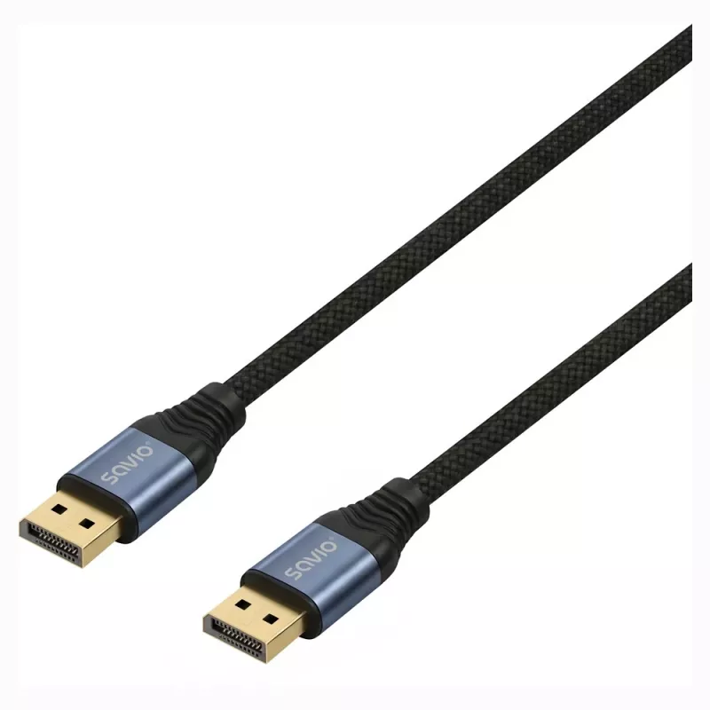 SAVIO CL-210 DisplayPort 2.1-kabel 2m zwart