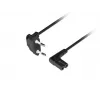 LANBERG CEE 7/16 naar IEC 320 C7 netsnoer 3m haaks VDE zwart
