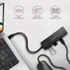 AXAGON HUE-C2C USB-C 5 Gbps reishub, 2x USB-A + 2x USB-C, USB-C Power IN, 19 cm kabel