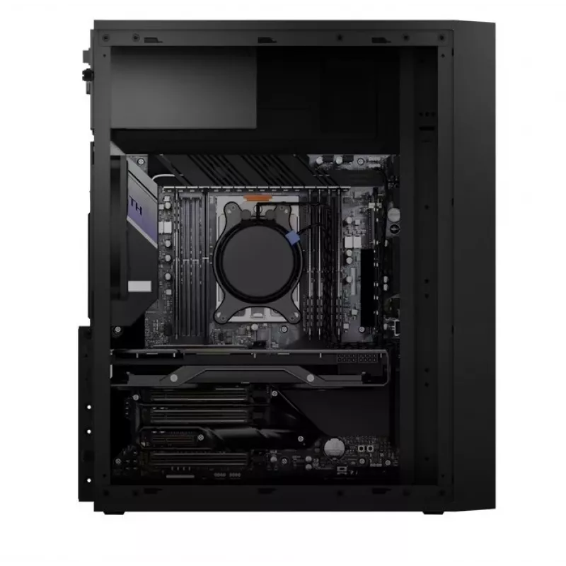 Logic Concept J23 PRO Black mid-tower computerbehuizing met gehard glas, USB-C, ARGB-ventilatoren