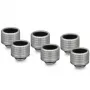 Thermal Grizzly DeltaMate Fitting HT16, vernikkeld messing, G1/4 inch draad, verpakking van 6