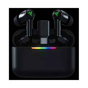 RAZER Hammerhead V3 HyperSpeed True Wireless gaming-oordopjes, ANC, Bluetooth 5.2, 2,4 GHz dongle, THX Spatial Audio, zwart