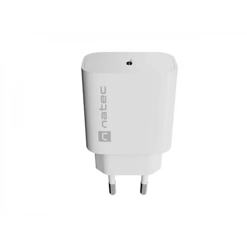 NATEC Ribera wandlader 1x USB-C 20W wit