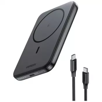 UGREEN 5000mAh Mini Powerbank Draadloos 15W met MagSafe Wit