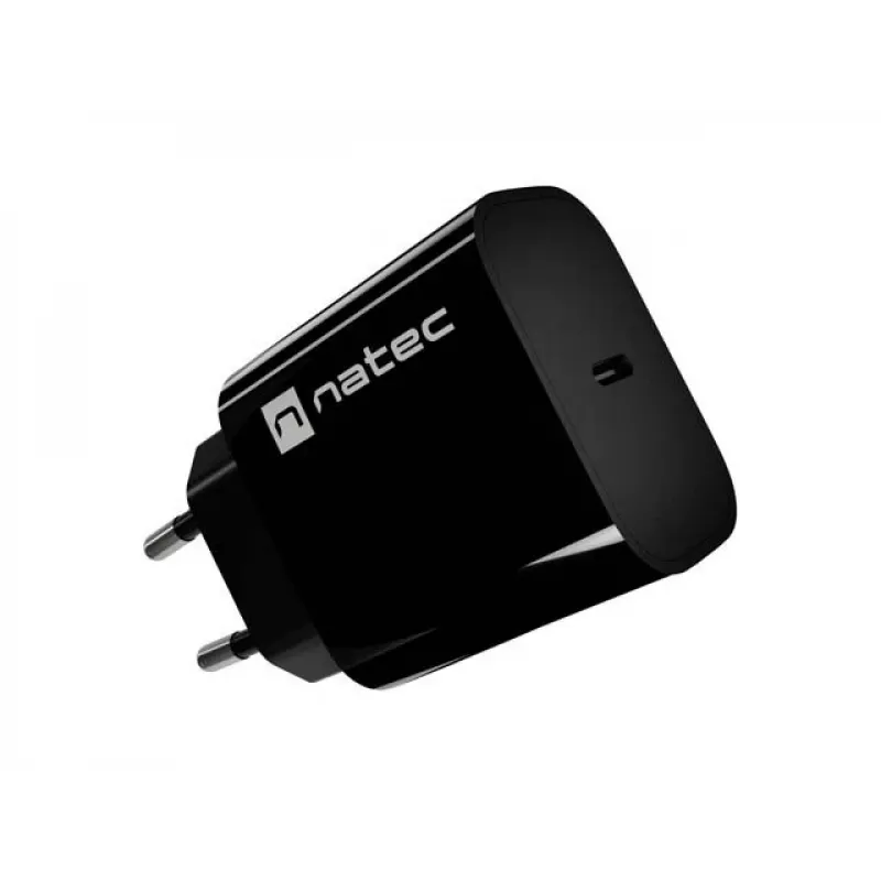 NATEC Ribera USB-C Wandlader 20W Zwart