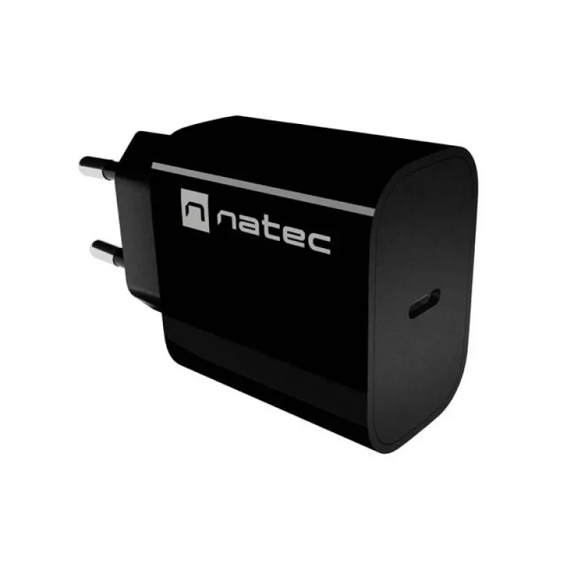 NATEC Ribera USB-C Wandlader 20W Zwart