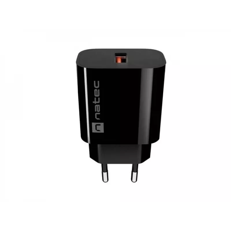 Natec Ribera USB-A Wandlader 18W Zwart