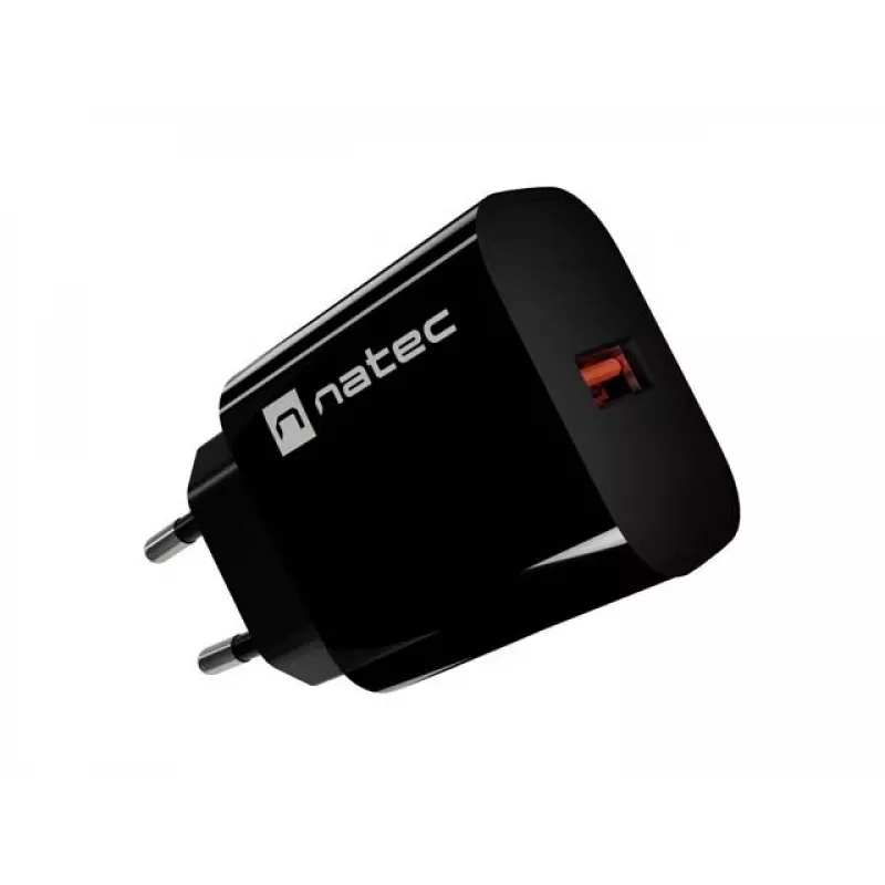 Natec Ribera USB-A Wandlader 18W Zwart