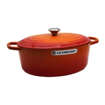 Le Creuset Signature Ovale Braadslee 35cm Rood